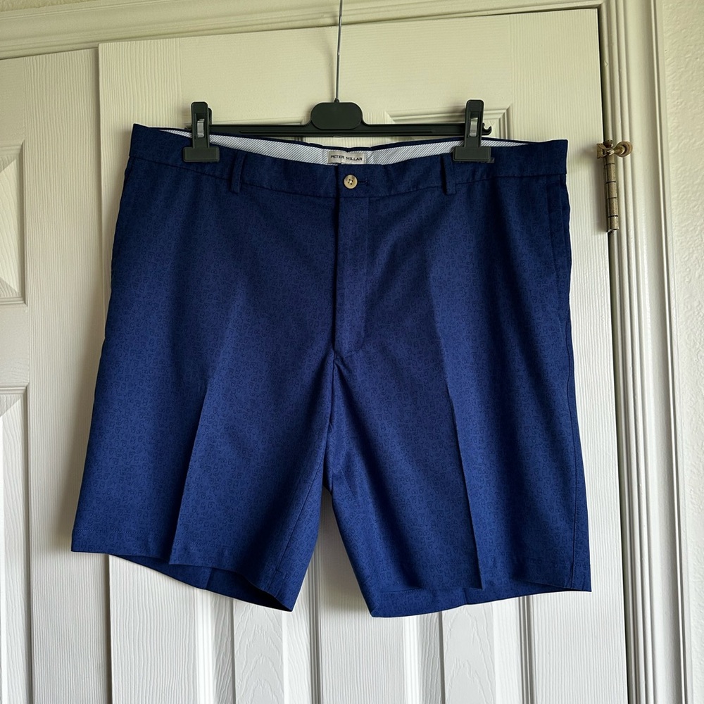 Peter Millar Printed Performance Shorts - Drink Pattern - Size 40
